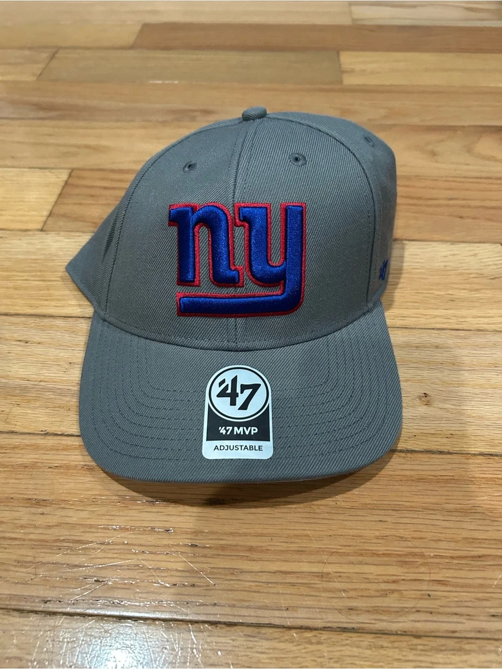 '47 MVP Gray New York Cap with Blue & Red Logo